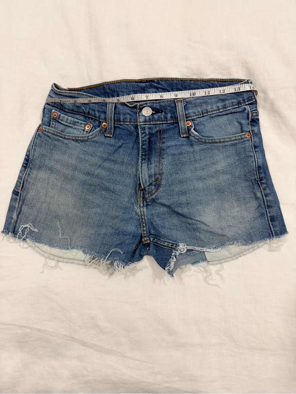Upcycled Levi’s Denim Cutoff Women’s Shorts